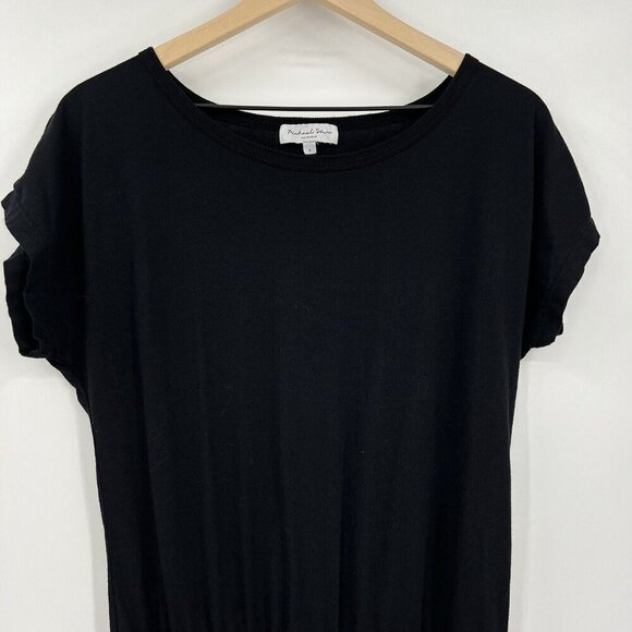 Michael Stars Black Jumpsuit S Supima Cotton Jogger Drawstring Casual - Picture 4 of 8